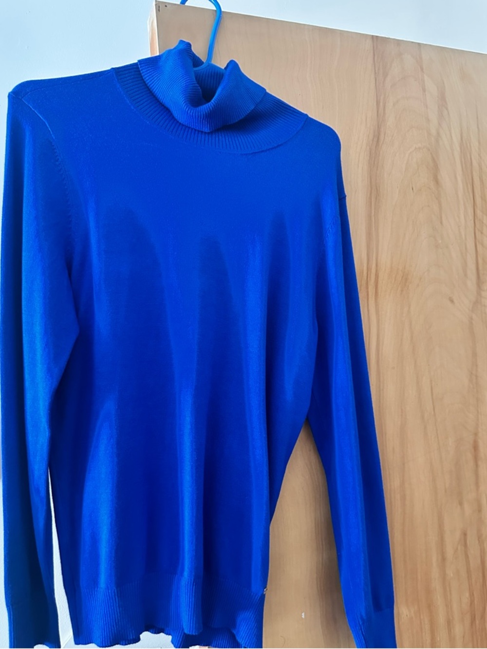 Women's Royal Blue Turtleneck Sweater